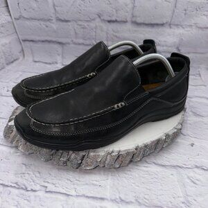 Cole Haan AIR Mens Driving Loafers Shoes Size 11 M Black Leather Slip On